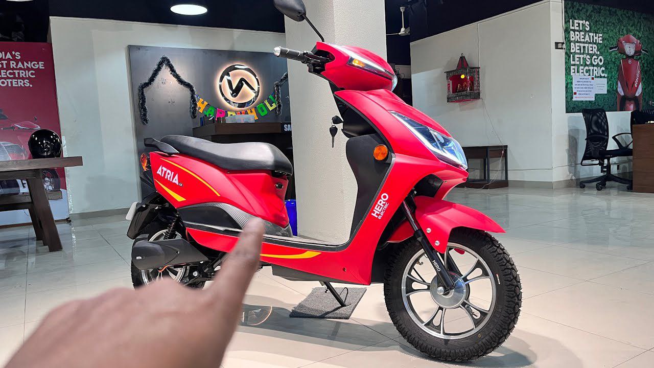 130 km की लंबी रेंज और आधुनिक फीचर्स के साथ लॉन्च हुआ Hero Atria Electric Scooter जाने कीमत,