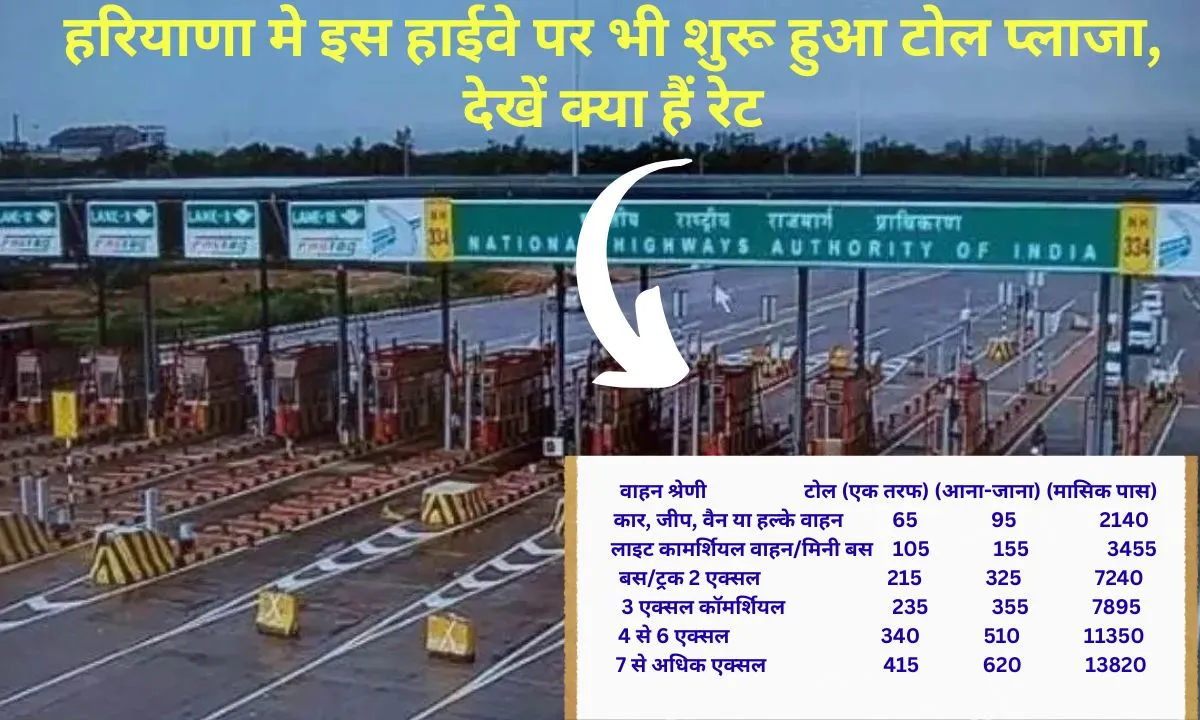 Gohana Sonipat Toll Start haryana rate list kya hai jind sonipat greenfiled toll rate list