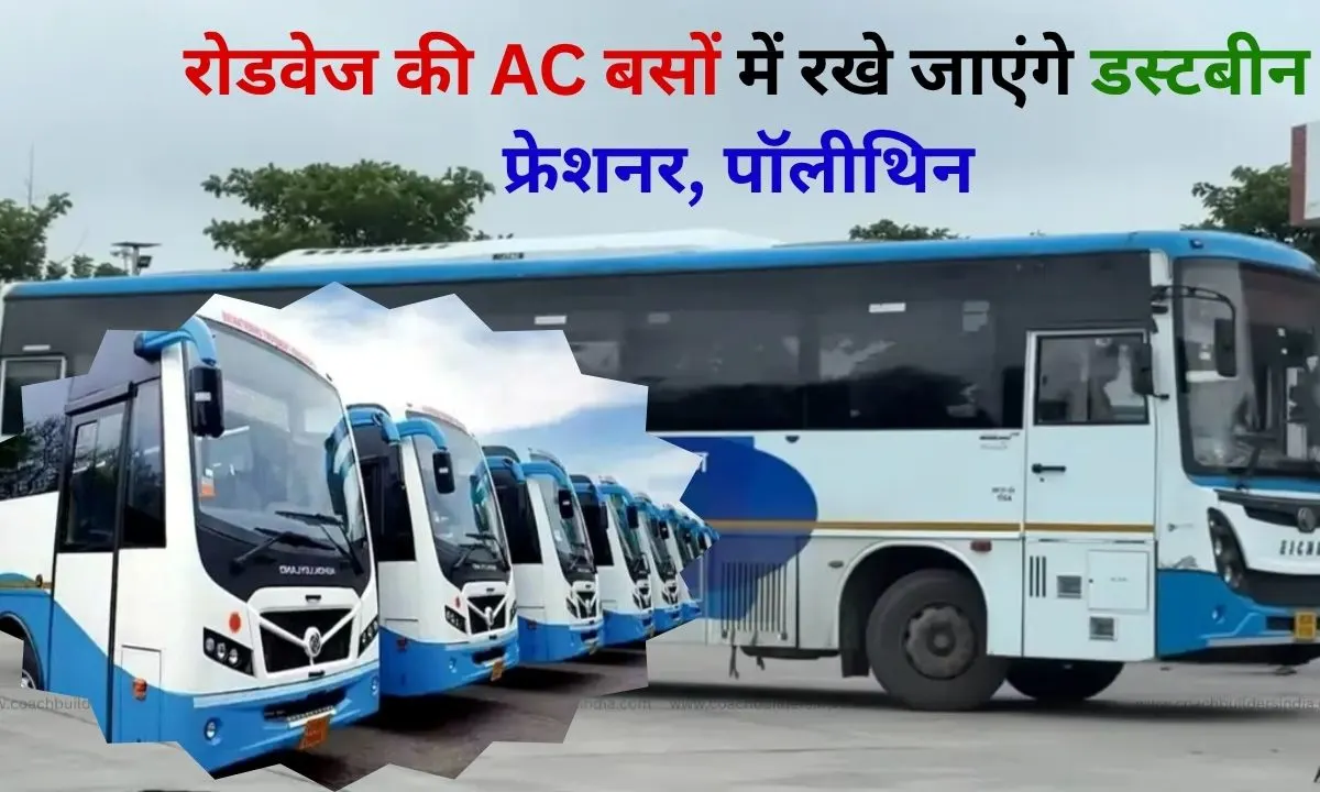 Haryana Roadways AC buses will have dustbins and fresheners, preventing foul smell, black heat and polythene bags.