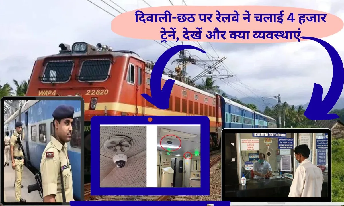 Diwali Special Train: Northern Railway runs over 4,000 special trains for Diwali and Chhath festival, security tightened, RPF deployed, CCTV active, see full preparations