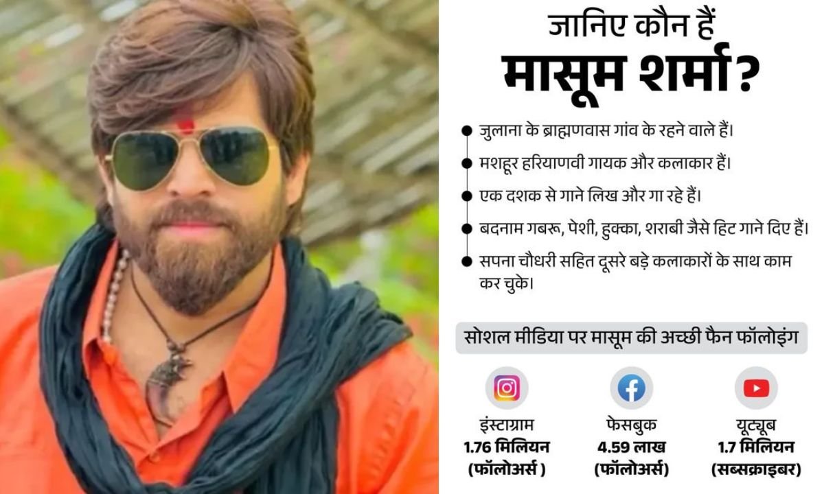 Masoom Sharma Song Ban : सिंगर मासूम शर्मा ने मंच पर गाया बैन गाना एक खटोला जेल के भीतर, झूमी BJP सांसद 1 Masoom Sharma Song Ban Singer Masoom Sharma sang the banned song Ek Khatola Jail Ke Andhar on stage, BJP MP Rekha Sharma danced at the Panchkula program.