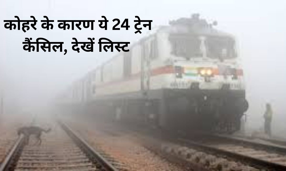 Rail Cancelled News 24 trains on Haryana, Delhi, Bihar routes cancelled till February 28 due to fog, see list