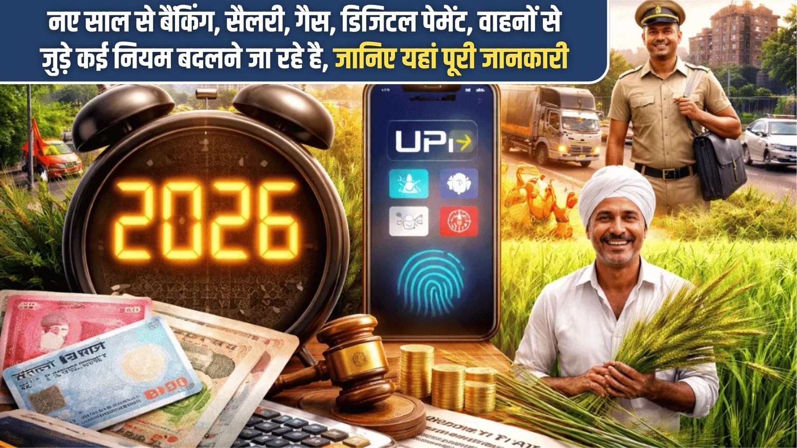 New Rules From New Year 2026: Many rules related to banking, salary, gas, digital payment, vehicles are going to change from the new year, know the complete details here.